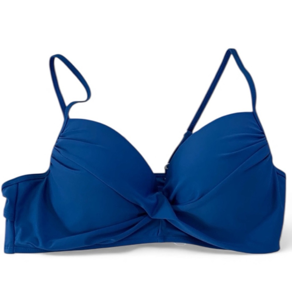 NICOLE MILLER STUDIO Blue Bikini Top